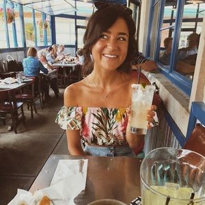 ASOS Hawaiian Floral Crop Top - Size 2